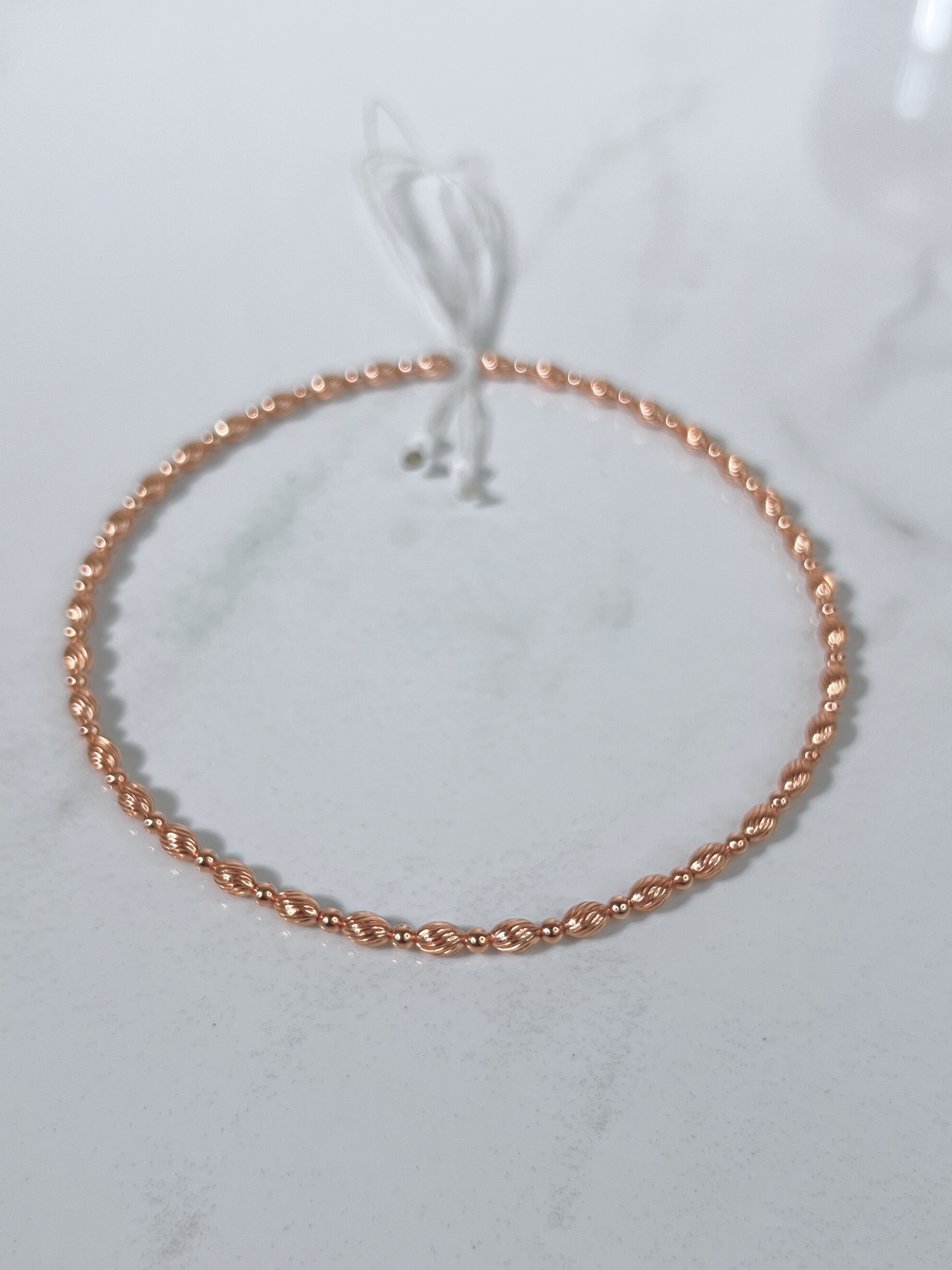 COPPER SCALLOPED ANKLET